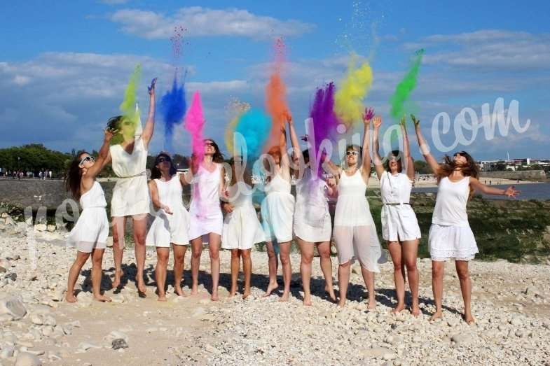 Séance Photo Enterrement Vie de Jeune Fille – Holi Time - La Rochelle – Anne-Flore