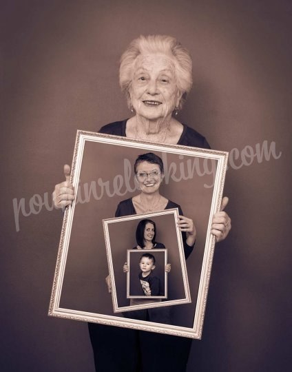 Shooting   - Séance Photo Tableaux Générations de Famille - La Rochelle - Audrey et sa famille -  ans - 