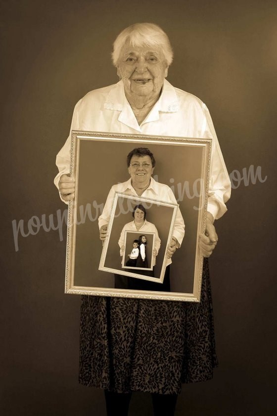 Séance Photo Tableau Génération de Famille - La Rochelle - Maryse et sa famille