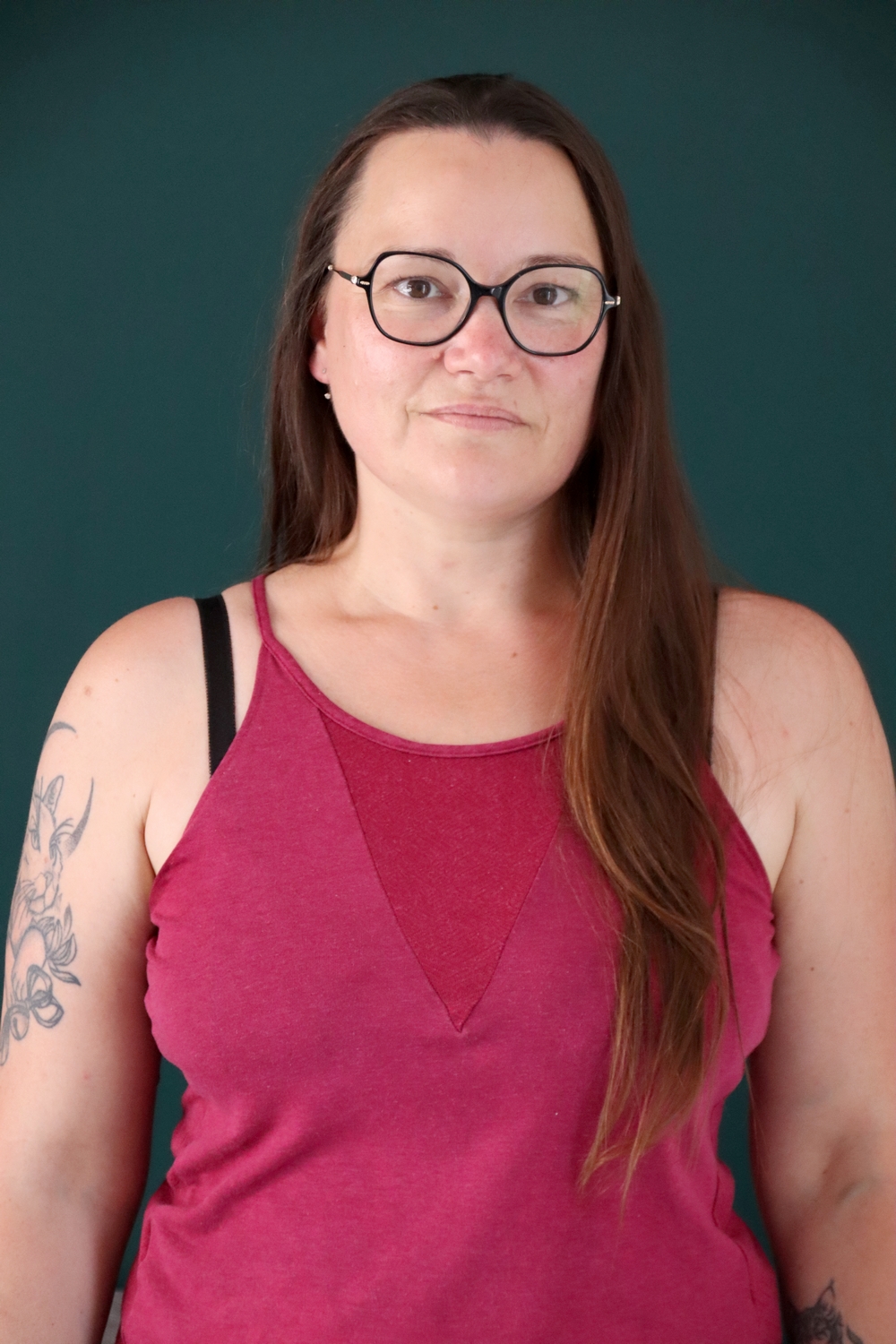 Relooking visage de Aude à Nalliers - 46 ans