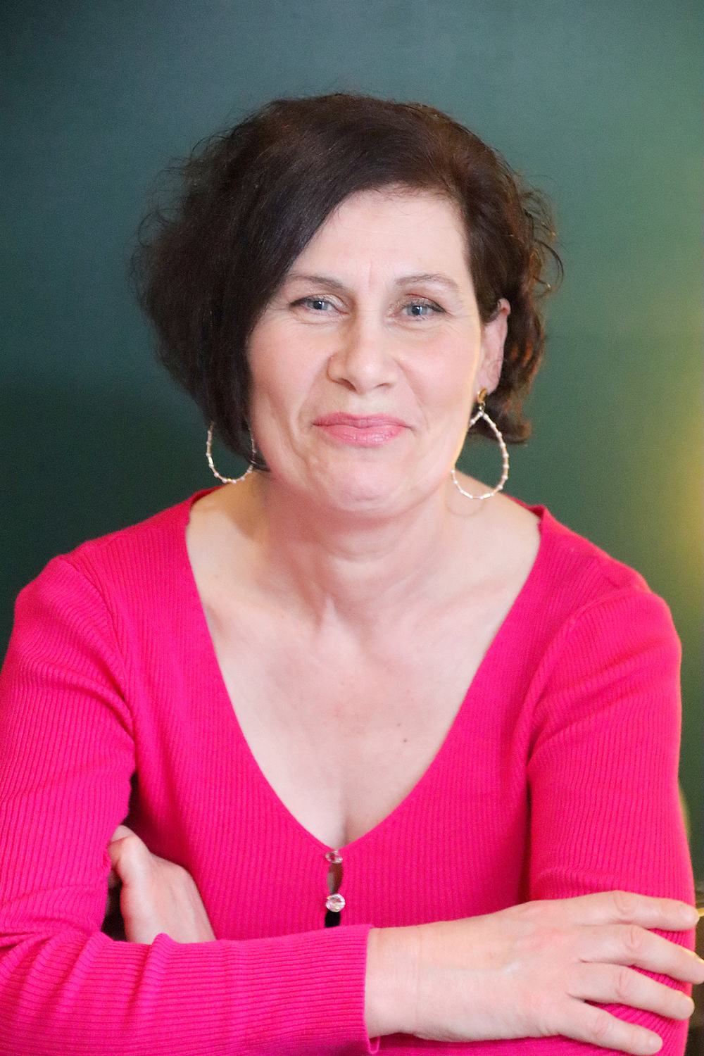 Relooking visage de Fabienne à Angliers - 56 ans