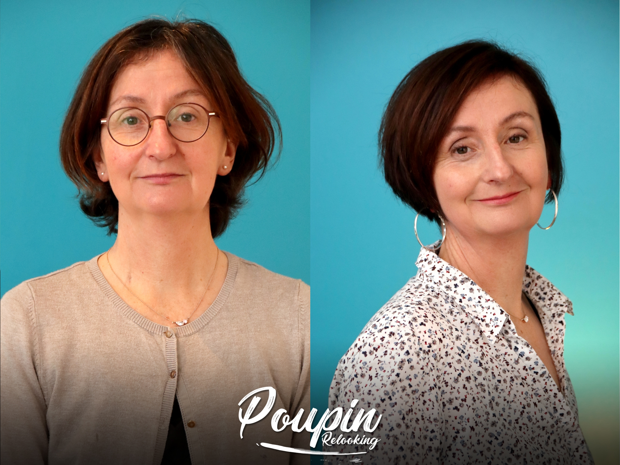 Relooking visage de Florence en Vendee - 52 ans
